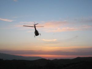 Helicopter Departing Lundborg-Land