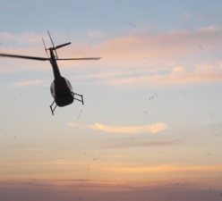 Helicopter Departing Lundborg-Land